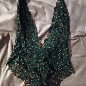 Frederick's of Hollywood Green Lace Bodysuit